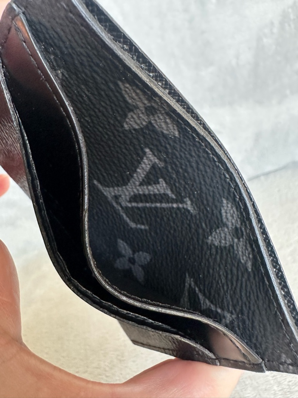 Louis Vuitton Monogram Eclipse Card Holder Black Wallet w/ COA + Dust Bag - Picture 12 of 16